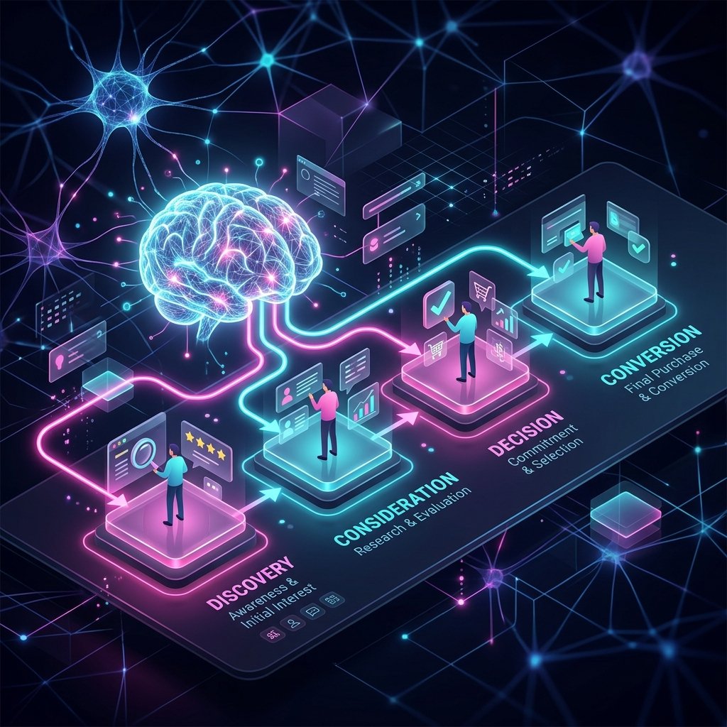 AI digital marketing strategy combining psychology and customer journey
