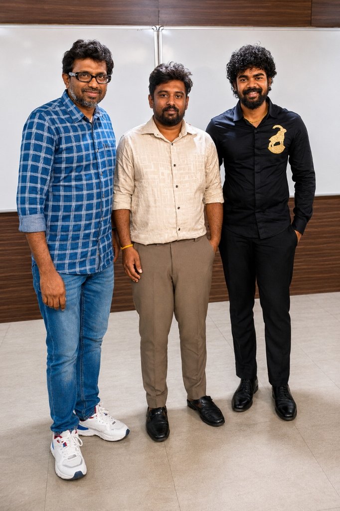 Gokul Ravi with Kennet and Dharani Dharan